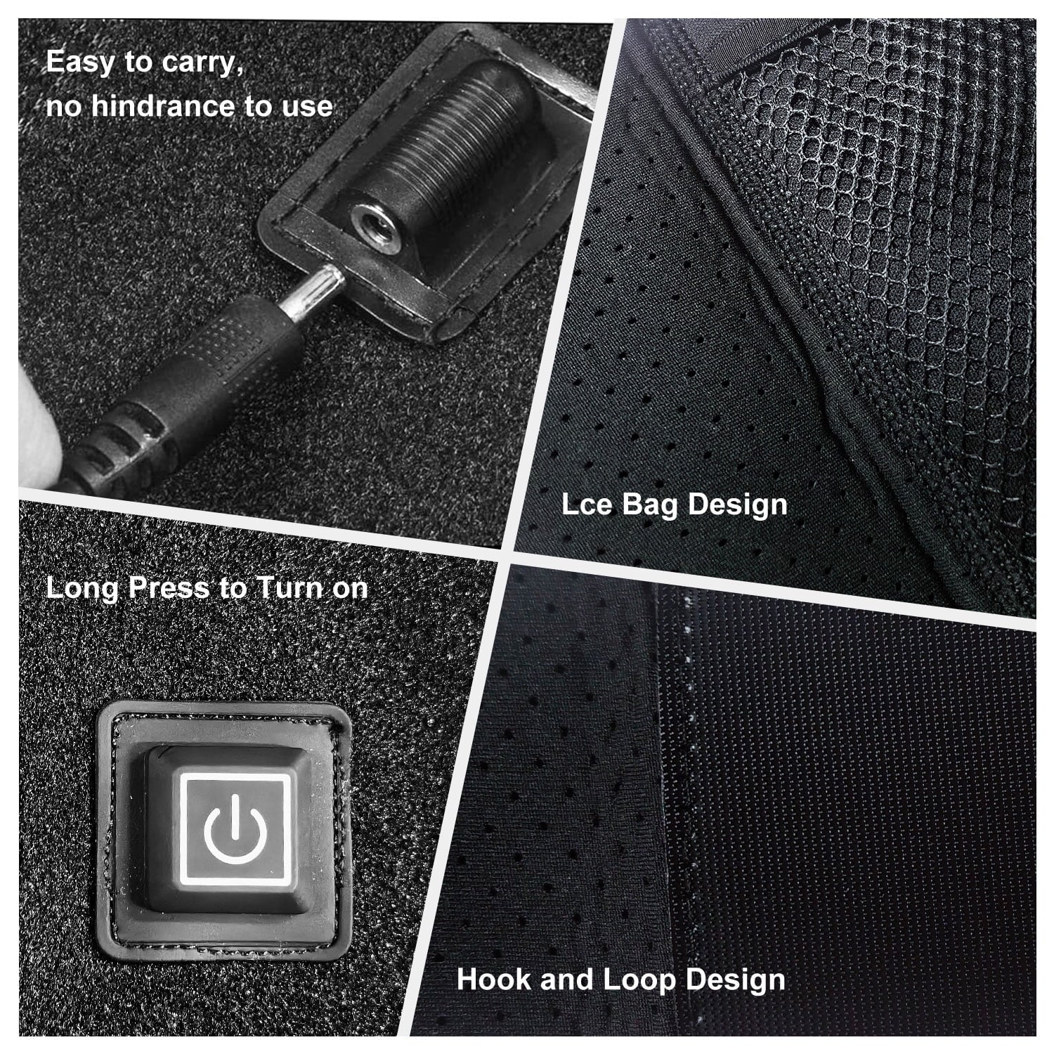 Heated Knee Brace for Arthritis Pain Relief, 3 Adjustable Temperature, Knee Massager with Hea